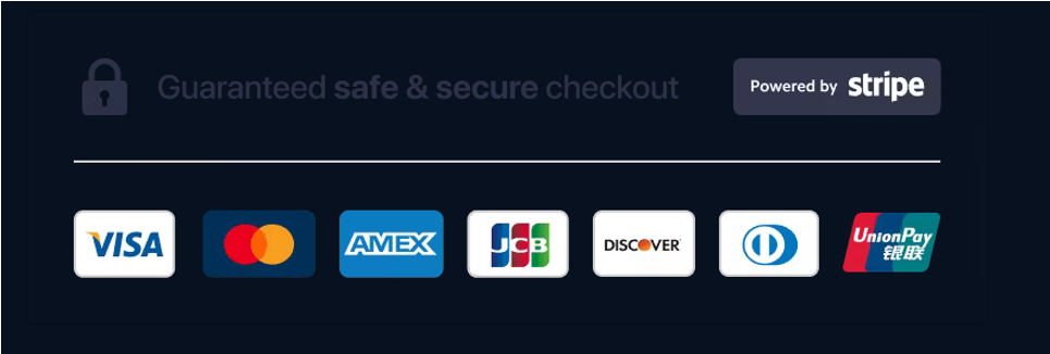 Secured by Stripe